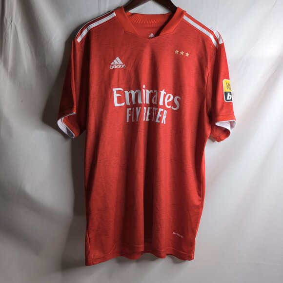 Adidas Emirates Fly Better Men's Red T-Shirt Aeroready Sagres Jersey, Size XXL - Picture 1 of 9